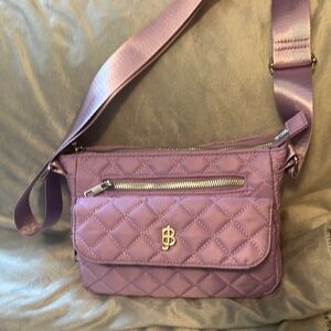 Quilted Purple Crossbody Bag by Julia Buxton. New.